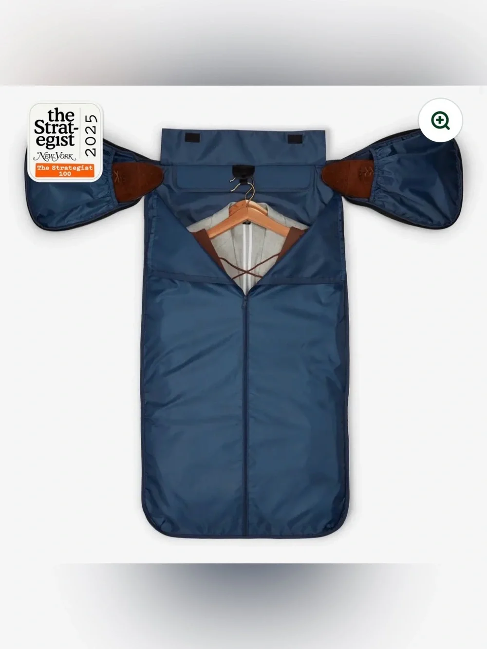 Half day navy garment duffel bag